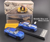 ͽ  Fine Works64 1/64 ܥ졼 ޥ5塡Chevrolet Camaro Metallic Blue and White Decals