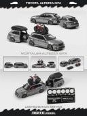 ͽ  MORTAL 1/64 ȥ西 ƥåĥ  TOYOTA ALTEZZA GITA Silver Gray ELIXIR ȥ졼顼 Trailer