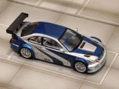 ͽ  Ghost Player 1/64  BMW E46 M3 GTR Silver Blue