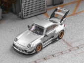 ͽ  Star Model 1/64  Rauh-Welt Wide-Body ¤ RWB993 High Wing Silver