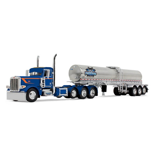 ͽ 60-2165 KILOworks  DCP 1/64  Peterbilt Model 389 Tri-Axle Day Cab & Walker Food Grade Tank Trailer Finnesgard Trucking