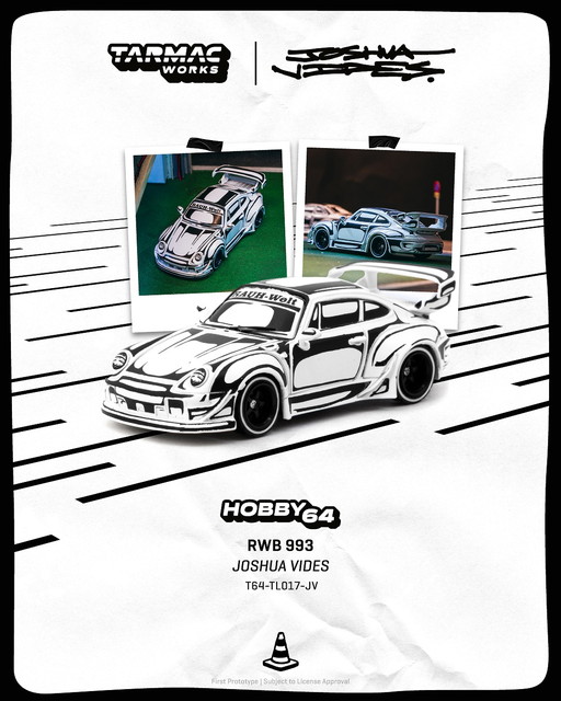 新品 T64-TL017-JV Tarmac Works 1/64 RWB 993 - Designed by JOSHUA