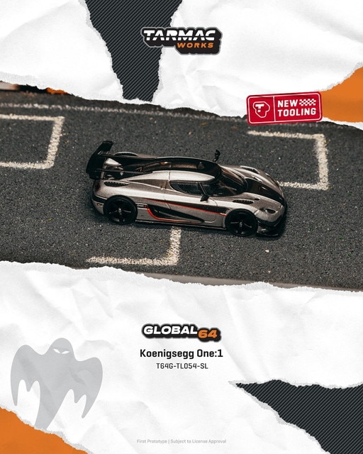 新品 T64G-TL054-SL Tarmac Works 1/64 ケーニグセグ Koenigsegg One:1
