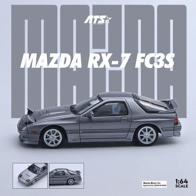 新品 ATS880203 ATS 1/64 マツダ RX-7 Mk2 FC3S Retractable-Headlight