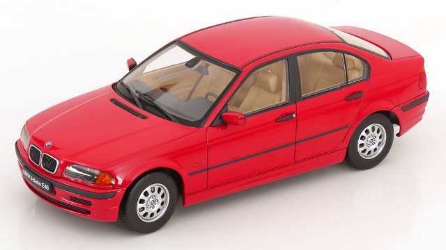 予約 KKDC181435 KK scale 1/18 BMW 3er E46 Sedan 1999 レッド, Boost