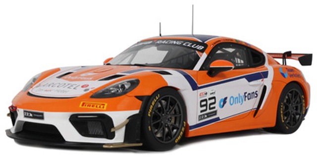 Porsche2023Cayman GT4 RS 1/18スケールモデルミニカー