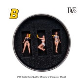 ���� LK2025112527-B Lucky Studio 1/64  Car Wash Girl Trio ���� ���֥����� ���� ���� 3���� �ե����奢 Multicolored
