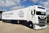 ͽ�� 01-5146 WSI 1/50   Kenny Coin SCANIA S HIGHLINE CS20H 4X2 REEFER TRAILER - 3 AXLE �����˥� S �ϥ��饤�� CS20H 4��2 ����ȥ졼�顼��3���������