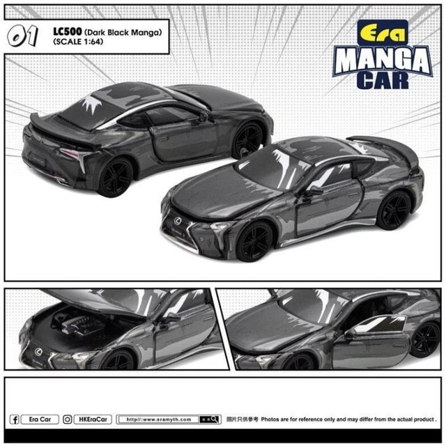 ���� LS22ME001 EraCAR 1/64  LC500 (Dark Black Manga) �ޥ�CAR ���꡼��