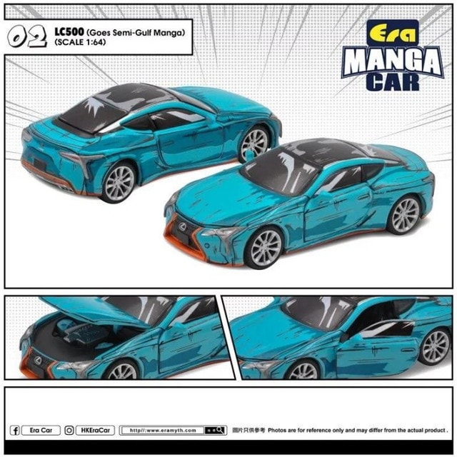 ���� LS22ME002 EraCAR 1/64  LC500 (LC50 Semi-Gulf Manga) �ޥ�CAR ���꡼��