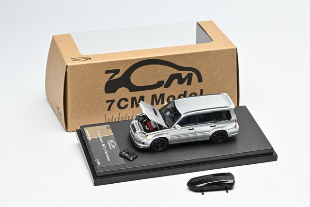 ͽ��  7CM Model 1/64 ���Х� �ե��쥹���� SUBARU Forester Mk2 SG9 Ice Silver Metallic