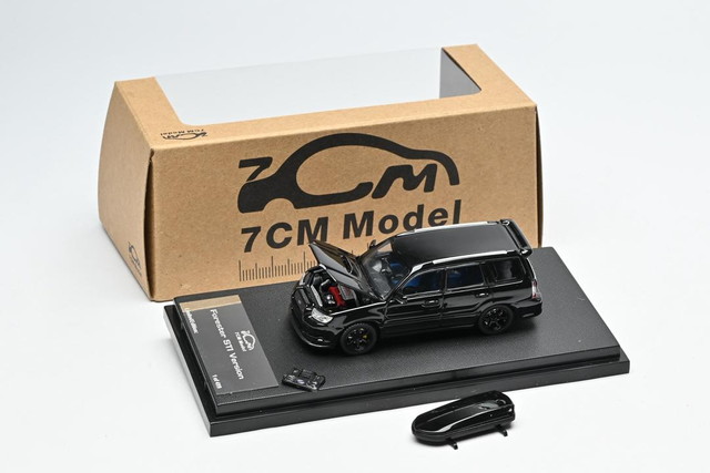 ͽ��  7CM Model 1/64 ���Х� �ե��쥹���� SUBARU Forester Mk2 SG9 Crystal Black Silica