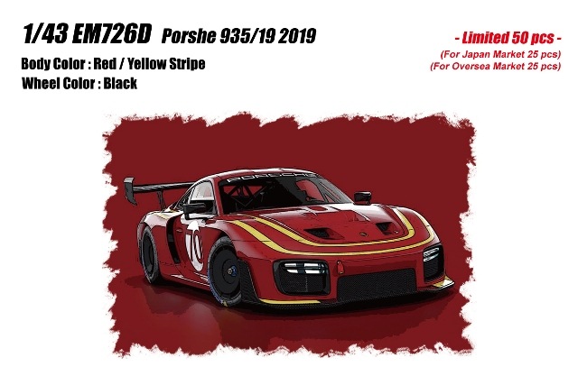 ͽ�� EM726D �ᥤ�����å�/�����ɥ��� 1/43 �ݥ륷�� Porsche 935/19 2019 ��å�/�����������ȥ饤��