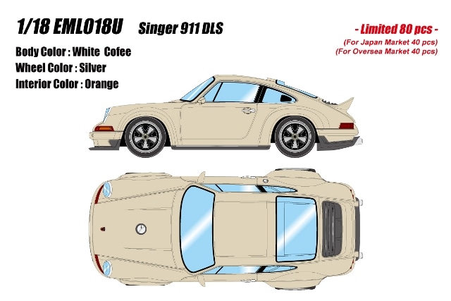 ͽ�� EML018U �ᥤ�����å�/�����ɥ��� 1/18 ���󥬡� Singer 911 DLS �ۥ磻�ȥ����ҡ�