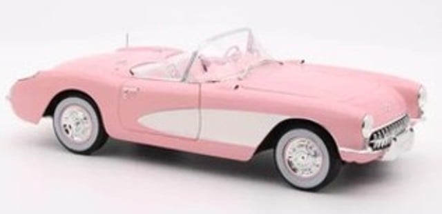 予約 189070 ノレブ 1/18 シボレー コルベット 1956 ピンク/ベージュ