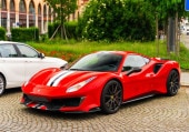 ͽ�� P18145A6 BBR 1/18 �ե��顼�� Ferrari 488 PISTA Rosso Corsa with Carbon wheels and wing �����ꥢ�������դ�