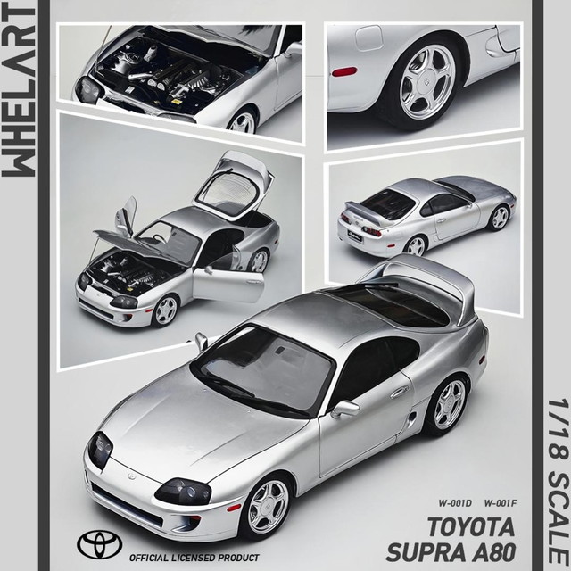 予約 W-001D WHELART 1/18 トヨタ TOYOTA Supra A80 Silver(RHD