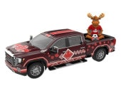 ͽ�� 30590 GreenLight 1/64 GMC International Soccer Celebration ��26 - 2022 GMC Sierra 3500 HD - Canada Tribute with Moose Figurine 