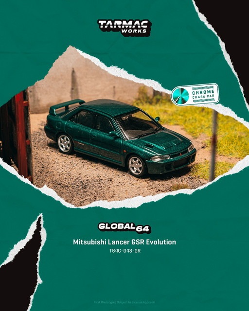 予約 T64G-048-GR Tarmac Works 1/64 三菱 Mitsubishi Lancer GSR