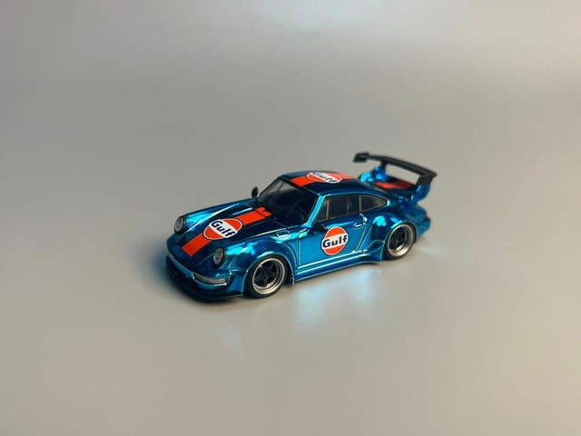 予約 Flame 1/64 RWB 964 Gulf Chrome Blue , Boost Gear ミニカー通販