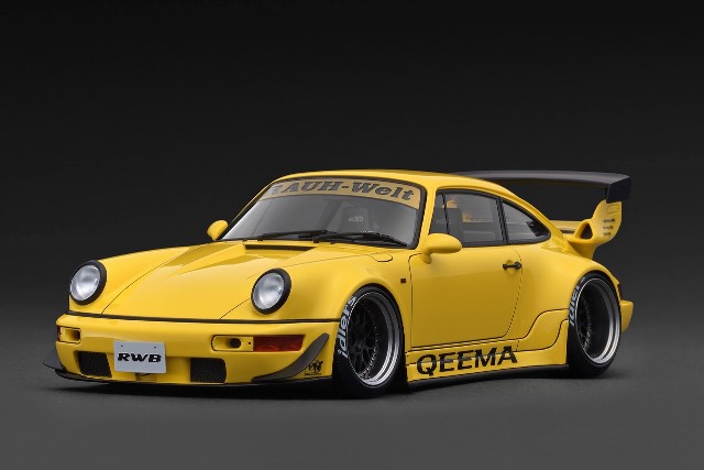 予約 IG3949 イグニッションモデル 1/18 RWB 964 Yellow , Boost Gear ミニカー通販