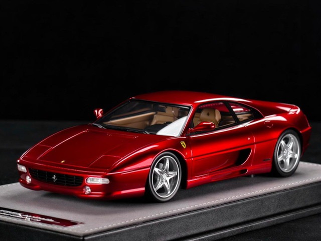 予約 V8 MODEL 1/18 F355 Transparent Red, Boost Gear ミニカー通販