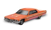 ͽ�� 30597 GreenLight 1/64 ����ǥ�å� Cadillac Coupe deVille - Mandarin Orange Sergio Rocha Collaboration 1972 - Lowriders
