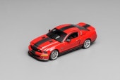 ͽ�� GL-1251006B �⡼�����إ�å��� 1/64 �ե����� Ford Mustang Shelby GT500 Super Snake 2007 Torch Red Matte Black Single Stripe