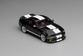 ͽ�� GL-1251005B �⡼�����إ�å��� 1/64 �ե����� Ford Mustang Shelby GT500 2007 Ebony Black White Double Stripes
