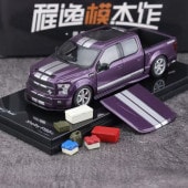 ͽ��  Funny Model 1/64 �ե����� ������ӡ� �����ѡ����͡��� Ford Shelby F150 Super snake Pickup Purple