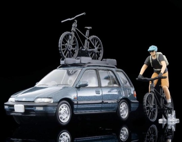 予約 LV-N297c トミーテック 1/64 ホンダ シビックシャトル RT X (青