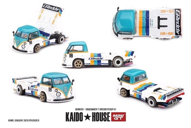 予約 KHMG261 TSM MINI-GT 1/64 フォルクスワーゲン T1 GReddy Pickup