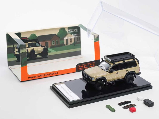 ͽ�� KS-014-631 GCD �����󥳡��ץץ������� 1/64 �ȥ西 ���ɥ��롼���� Toyota Land Cruiser LC80 Sands Yellow �ѡ����դ�