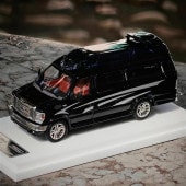 ͽ�� MK-E350-3-BK MK Miniatures 1/64 �ե����� Ford E350 Black