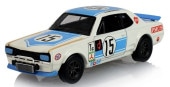 ͽ�� 235110-B GreenLight 1/64 ���� Tokyo Torque Series 10 - 1972 Nissan Skyline with (50th Victory) Custom Wheels and Black Roll cage - White 
