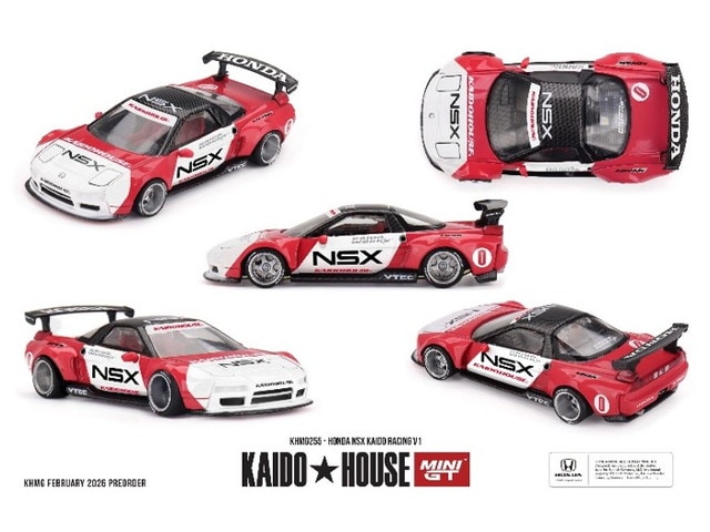 ゆ*じ様 レアなミニカー5台セット 予約 KHMG255 TSM MINI-GT × KAIDO HOUSE 1/64 ホンダ Honda NSX Kaido