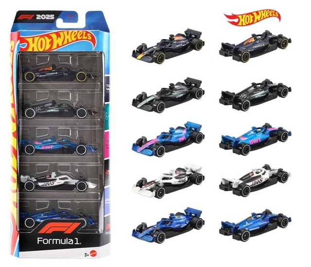 新品 JLN11-9866 ホットウィール ベーシックカー F1 5カーパック