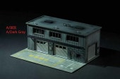 ͽ��  YOU&CAR 1/64  ��ư�ֽ������� ������� Repair Shop Scene Dark Gray/White