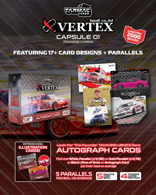 新品 TC-VERE-01 Tarmac Works Tarmac Cards Vertex Capsule 01 - Box