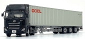 ͽ�� KS03939A ���� 1/43  UD������GK���ܥȥ쥯������ƥʥ��ߥȥ졼�顼 (�֥�å� / OOCL ����ƥʡ� 