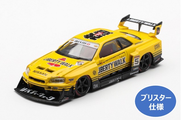 新品 MGT01182-BL TSM MINI-GT 1/64 日産 Nissan LB-ER34 Super