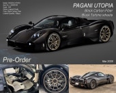 ͽ��  FIGART MODEL 1/64 �ѥ����� ���ȥԥ� �桼�ȥԥ� Pagani Utopia Black Carbon Fiber �ե륫���ܥ���� ����199pcs