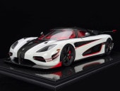 ͽ�� F185-201 �ե���ƥ������� 1/8 �����˥����� Koenigsegg Agera RS 7181 Arctic White Resin Model Car ��������30pcs