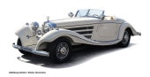 ͽ�� M-312 CMC 1/18 ��륻�ǥ� �٥�� Mercedes Benz 500K Spezial �����ɥ����� �ۥ磻�� ����1500pcs