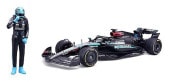 ͽ�� BUR28069R �֥顼�� 1/24 ��륻�ǥ� AMG �ڥȥ��ʥ� F1 W15 2024 E�ѥե����ޥ� #63 G. ��å��� �ɥ饤�С��� ������ɥ��ܥå��� 