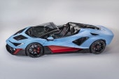 ͽ�� LS581 LOOKSMART 1/43 ���ܥ륮���� Lamborghini Fenomeno Roadster - Blu Cepheus / Rosso Mars 