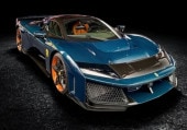 ͽ�� HE180054NDIE BBR 1/18 �ե��顼�� F80 full open Full carbon blue luxury pack �����ꥢ�������դ�