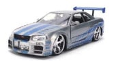 ͽ�� JADA36818 JadaToys �磻��ɥ��ԡ��� 1/24 ���� BRIAN'S SKYLINE GT-R (R34) COLOR BRUSH FINISH