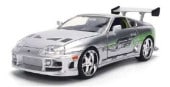 ���� JADA36805 JadaToys �磻��ɥ��ԡ��� 1/24 �ȥ西 BRIAN'S TOYOTA SUPRA SILVER FINISH