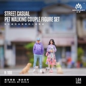 ͽ�� MO223100 MoreArt 1/64  STREET CASUAL PET WALKING COUPLE FIGURE SET �����奢�� �ڥå� ���� ���åץ� �ե����奢 ���å�